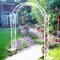 Large Rust-proof Wedding Arch Garden Arbor Curved Metal Garden Arch Trellis